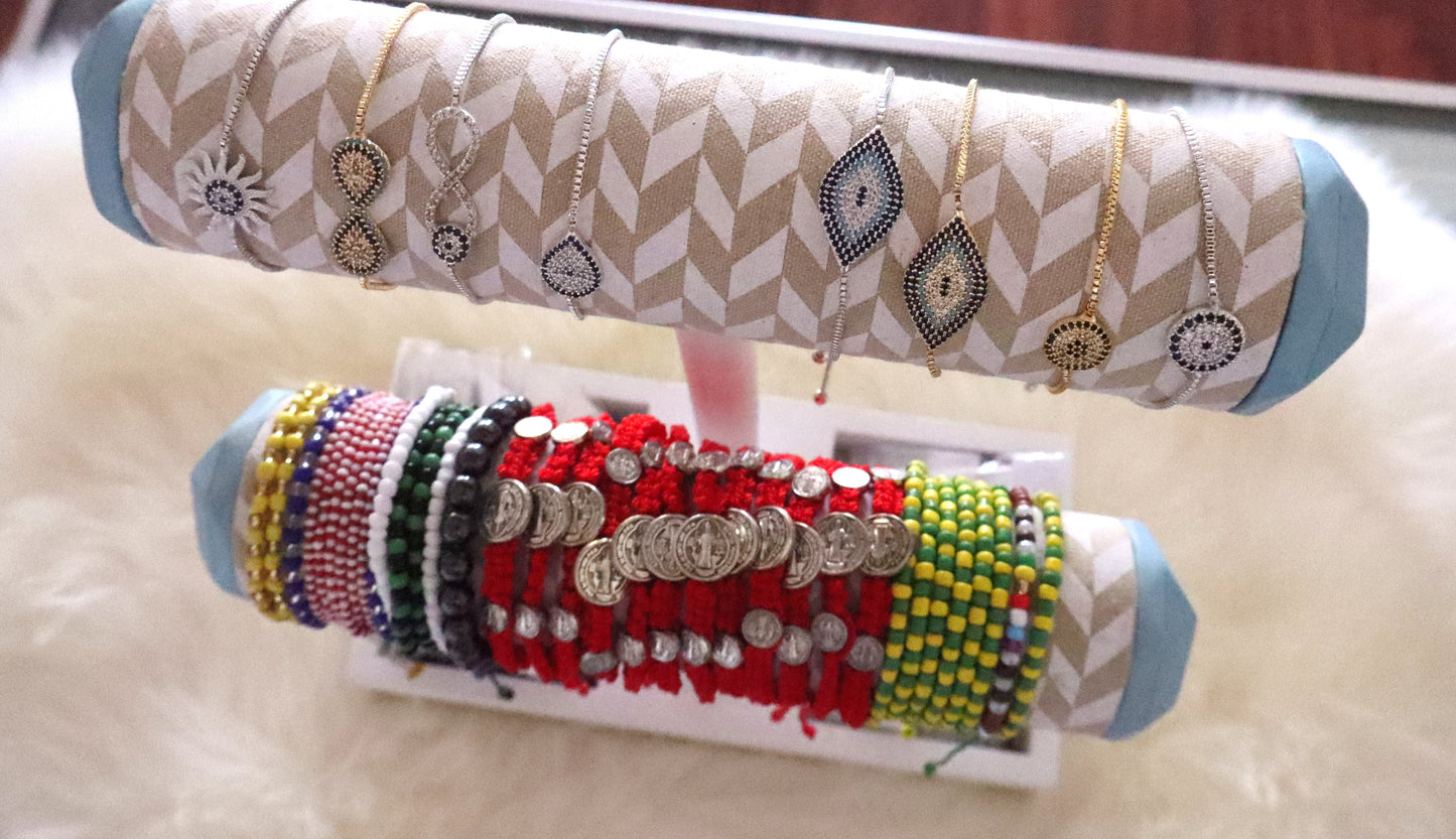 Chango , oggun, obatala , ochun, yemaya and orula Blessed Bracelet